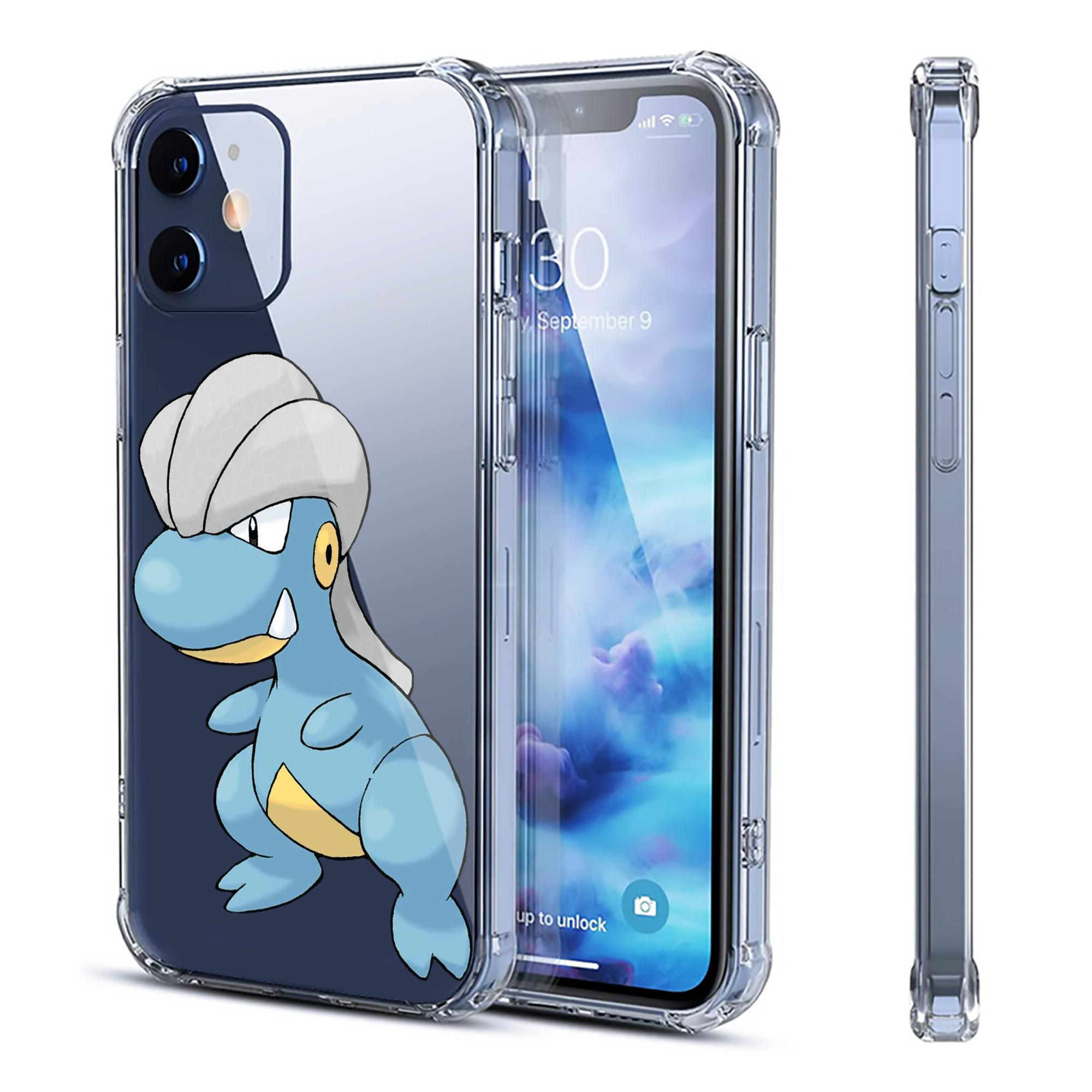（画像用） ポケットモンスター Pokémon 【iPhone 12シリーズ対応】透明スマホケース（クリアソフトケース）